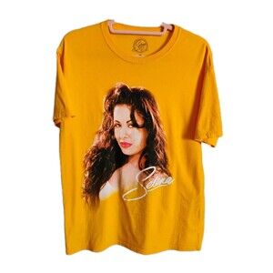 Selena Women's Medium Yellow T-Shirt Vintage‎ Retro Official Tee